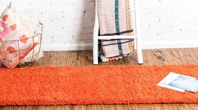 Unique Loom Solid Shag Collection Area Rug - Image 4