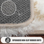 ONASAR 8x10 Area Rugs for Living Room, Fluffy White and Beige Bedroom Rug - Image 9