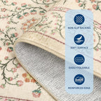 GarveeHome Boho 2x6 Runner Rug for Hallways Non Slip, Vintage Botanical Kitchen - Image 8