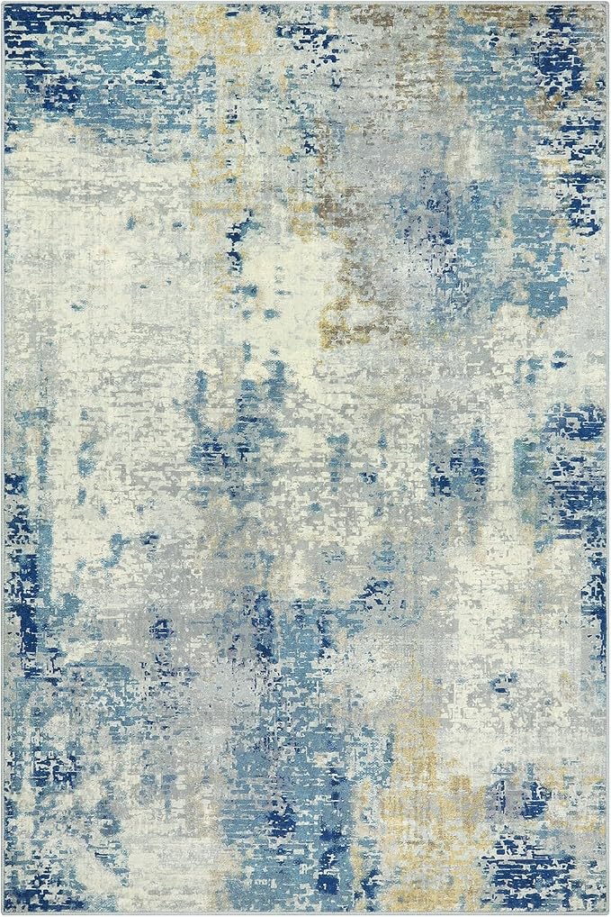 Lahome Modern Abstract Area Rug 4x6, Washable Living Room Rug - Image 9