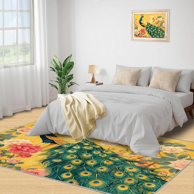 Classic Peacock Rug Small - Image 4