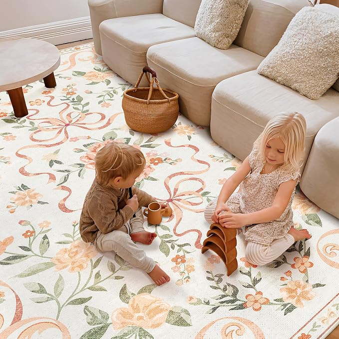 Washable Non-Slip Runner Rugs 2X6, Low Pile Stain Resistant Soft Floor Carpet - Image 5