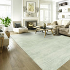 Sage Green 9x12 Area Rug Living Room Minimalist Modern Abstract Style Extra - Image 2