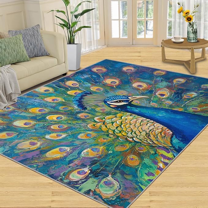 Peacock Rug Large - Image 2