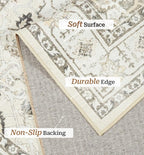 zesthome Washable Rug 6x9 Area Rugs, Stain Resistant Rugs - Image 4
