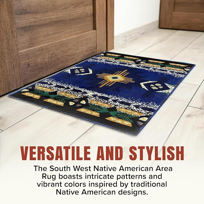 YHSF South West Native American Area Rug C318 - Image 7