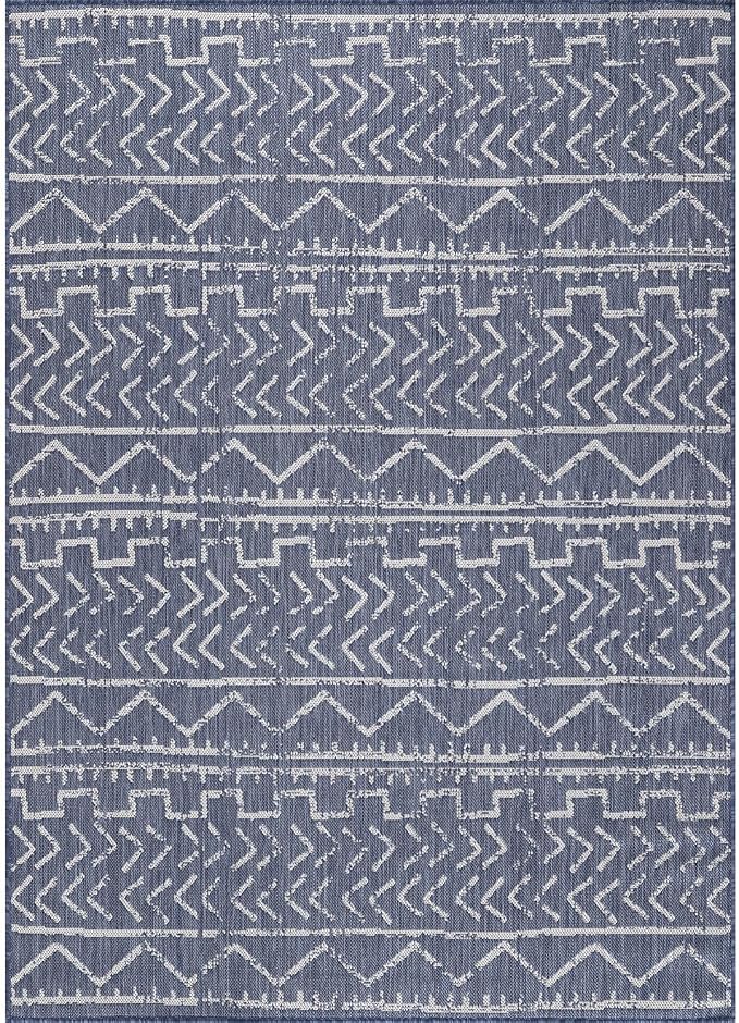 Beverly Rug Waikiki Indoor Outdoor Rug 5x7, Washable Outside Carpet - Image 3