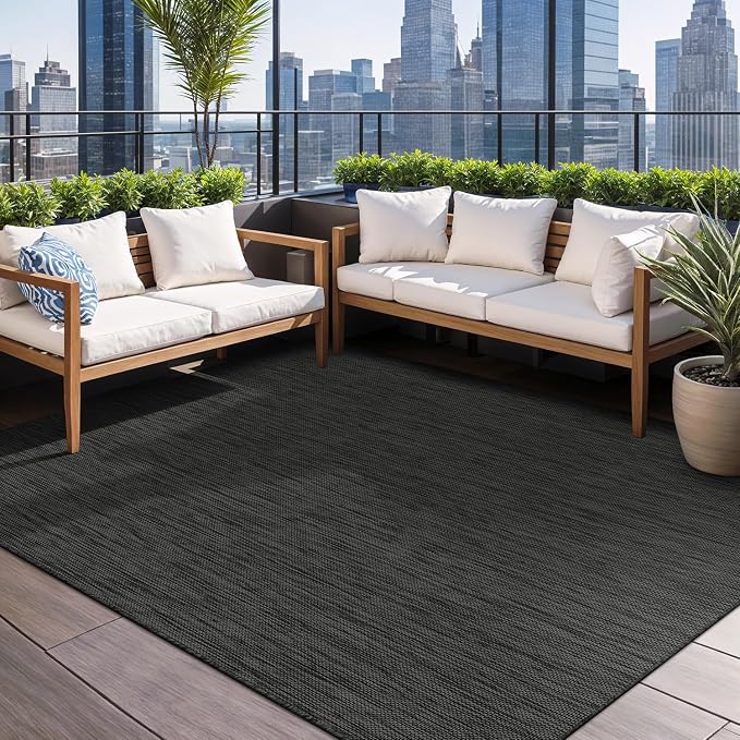 Beverly Rug Indoor Outdoor Rug 10x14, Washable Outside Carpet - Image 8