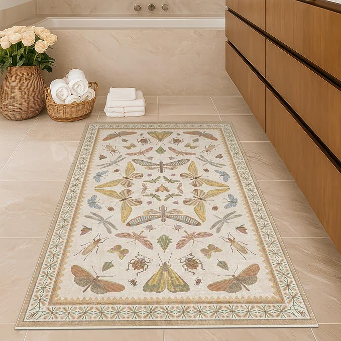 Beige Neutral Small Rugs for Bedroom - Image 6