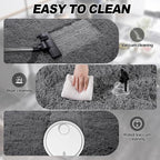 Dark Gray Fluffy Rug Plush Carpet - Image 7