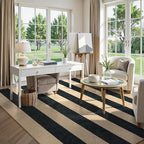 Lahome Striped Easy Jute Outdoor Rug, Washable Rugs 8x10 - Image 6
