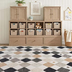 jinchan Macy Area Rug 8x10 Kids Washable Indoor Non-Slip Black and White Modern - Image 5