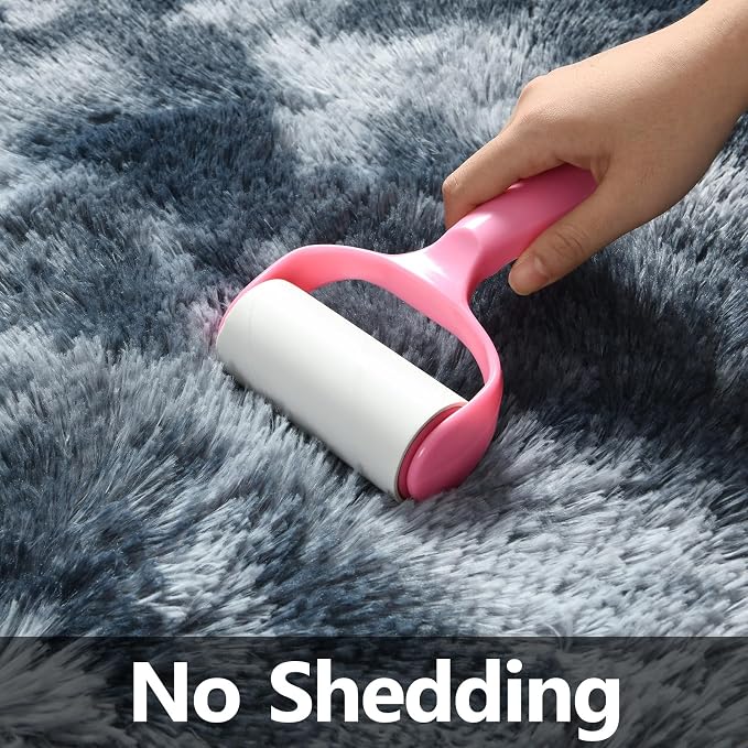 Large Shag Area Rugs 8 x 10, Tie-Dyed Plush Fuzzy Rugs - Image 5