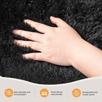 Zentavio Runner Rugs for Hallway 2x6 Shag Soft Bedroom Bedside Rugs Non Slip - Image 3