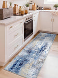Washable Abstract Runner Rug, 2x6 Modern Area Rugs by Macgace