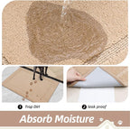BEQHAUSE Dog Door Mat for Muddy Paws 20"x32" Dirt Trapper Absorbent Doormat Non - Image 3