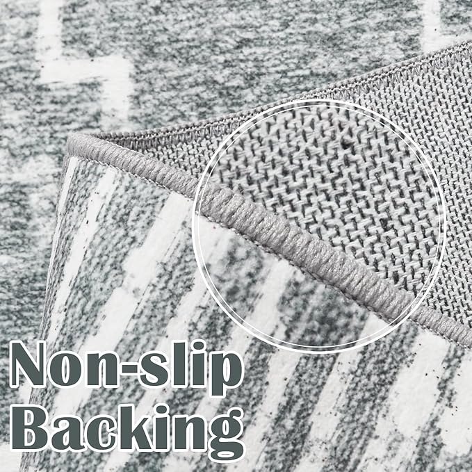jinchan Moroccan 4x6 Area Rugs for Bedroom - Image 3