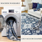 VK VK·LIVING Entryway Washable Rug 2'x3' Small Boho Bathroom Throw Area Rug Non - Image 5