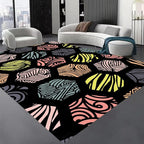 Large Living Room Area Rug 6x8ft, Modern Geometric Rugs, Machine Washable & by Unknown