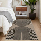 Easy Jute Rainbow Area Rug, 3x5 Indoor Outdoor Entryway Rug Washable Non-Slip - Image 5