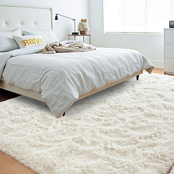 Beglad Fluffy Area Rugs 3 x 5 Feet, Modern Minimalist Style Shag Rugs, Non-Slip - Image 2