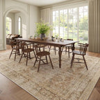 Washable 10x14 Area Rugs for Living Room, Boho Non-Slip Vintage Distress Large - Image 3