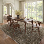 Washable 8x10 Area Rugs for Living Room, Boho Non-Slip Vintage Distress Large - Image 3
