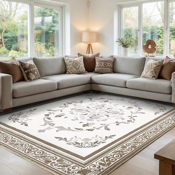 SOULFUL Medium Pile 8x10 Rugs for Living Room by SOULFUL