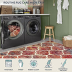 Lahome Moroccan Kitchen Rugs -2x3 Washable Rug Small Indoor Door Mat Throw Rug - Image 5