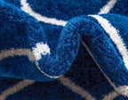 Rugs.com Lattice Frieze Collection Rug – 5' x 8' Oval Navy Blue Medium Rug - Image 7