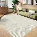 6x9 Area Rug - Large Modern Abstract Washable Non-Slip Sage Green Living Room by Luxrug