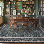 Lahome Floral Washable Rugs 8x10, Soft 8x10 Area Rugs - Image 2