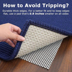 KOZYFLY Washable Area Rug 4x6 ft Non Slip Rubber Backed Living Room Rugs - Image 5