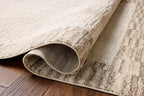 Loloi Chris Loves Julia Calvin Collection CLV-04 Ivory/Pebble 3'-6" x 5'-6" - Image 4