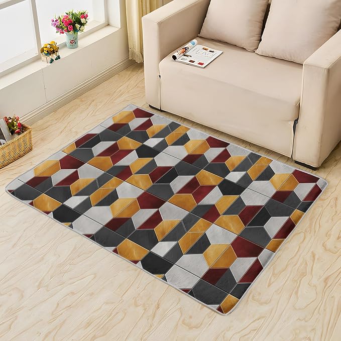 Modern Hexagon Rug - Image 2