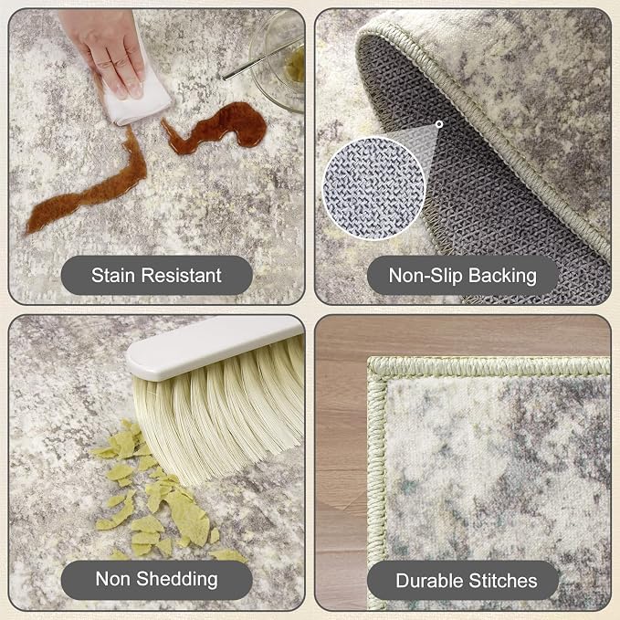 Washable Area Rug for Living Room 6x9 - Image 5