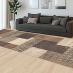 Modern Geometric Patchwork Indoor Runner Rug - Image 6