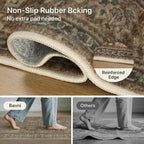Bavni 2'6''x6 Rug Runners for Hallways, Washable Runner Rug Non Slip, Vintage - Image 5