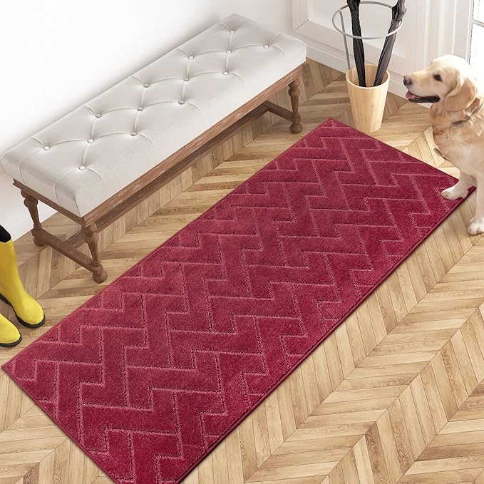 PURRUGS Dirt Trapping Door Mat 24" x 59", Non-Slip Machine Washable Entry Rug by PURRUGS