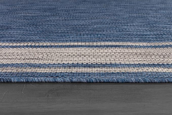 Beverly Rug Outdoor Rug 6x9 Modern Bordered Area Rugs - Image 6