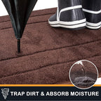 PURRUGS Dirt Trapping Door Mat 34" x 59", Non-Slip/Skid Machine Washable - Image 3