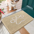 OLANLY Dog Door Mat for Muddy Paws 24x16, Paw Print Design, Absorbs Moisture by OLANLY