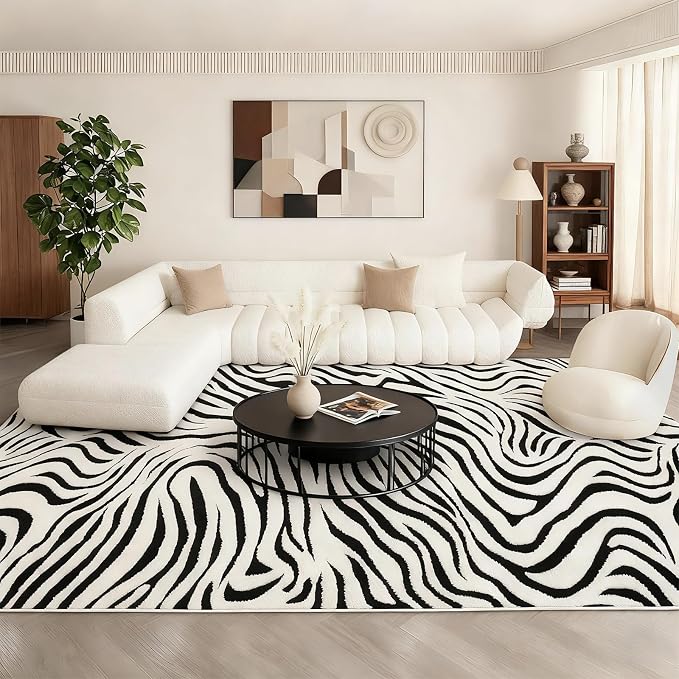 YIHOUSE 9×12 Ft Area Rugs for Living Room: Modern Washable Rug - Image 3