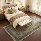 Moody 6x9 Area Rugs for Living Room, Low Pile Thin Washable Non Slip Rugs for - Image 3