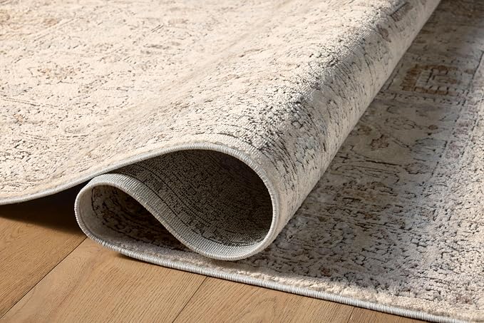 Loloi Teagan Collection TEA-03 Ivory/Sand 2'-8" x 4' Accent Rug, Soft Neutral - Image 11