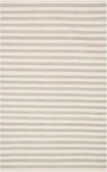 Home Conservatory Ladder Stripe Grey/Ivory Handwoven Wool 2.5 X 8 Feet by Home+Conservatory