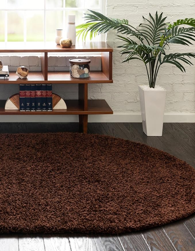 Unique Loom Solid Shag Collection Area Rug - Image 4