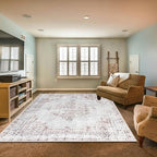 Easy-Going Large Area Rug 8x10 Washable Boho Rugs - Image 8