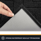 PURRUGS Dirt Trapping Door Mat 20" x 31.5", Non-Slip Machine Washable Entry Rug - Image 4