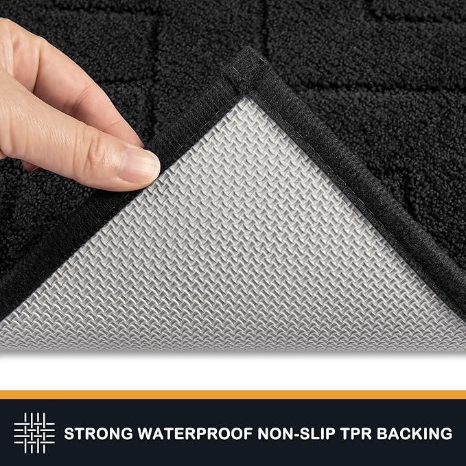 PURRUGS Dirt Trapping Door Mat 24" x 59", Non-Slip Machine Washable Entry Rug - Image 4